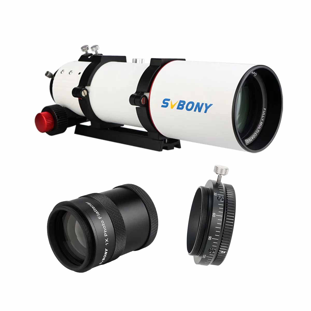 SV550 80 APO Telescope - 1.0x Field Flattener for Astrophotography