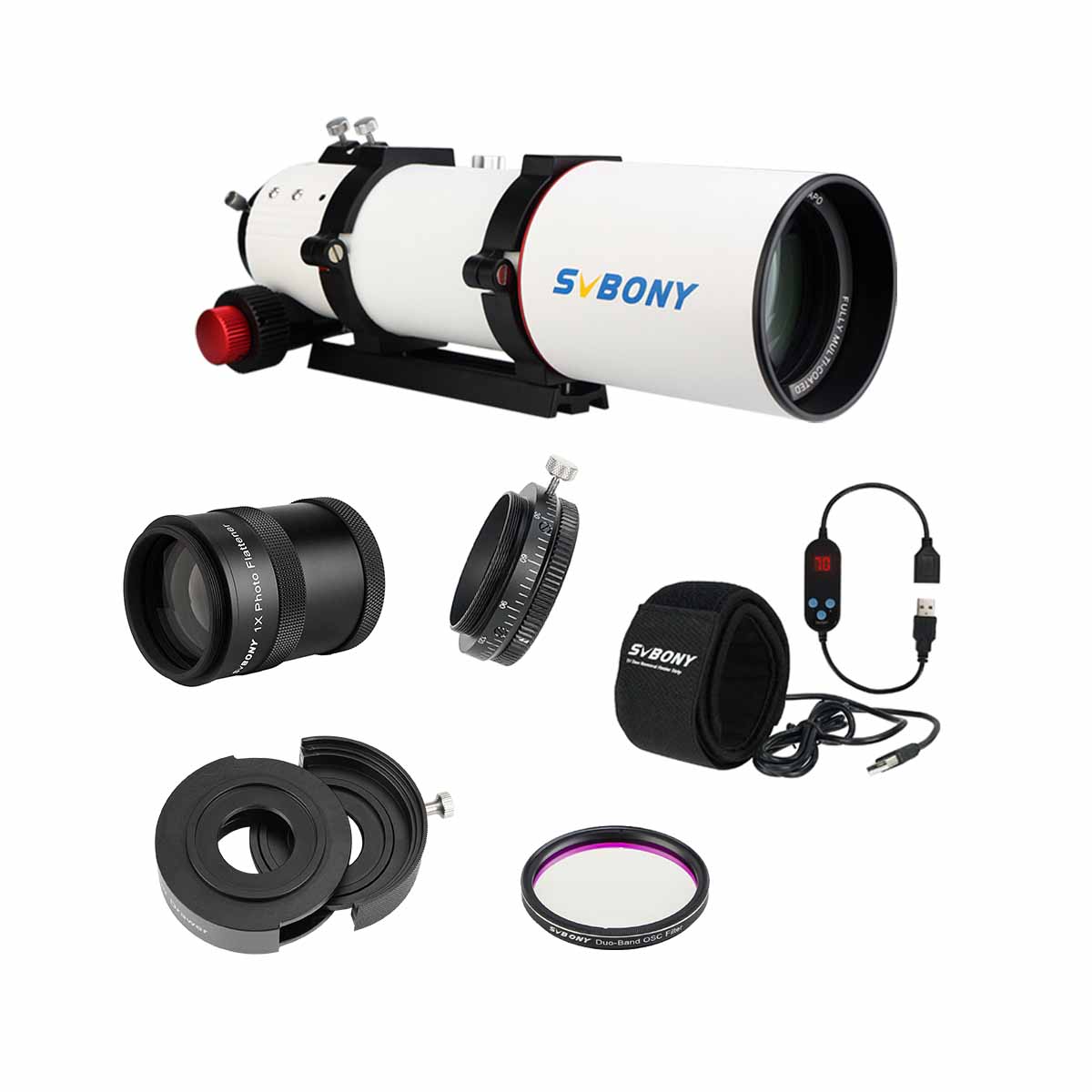 SV550 80 APO Triplet Apochromatic Telescope Set for Deep Space Vision & Photography