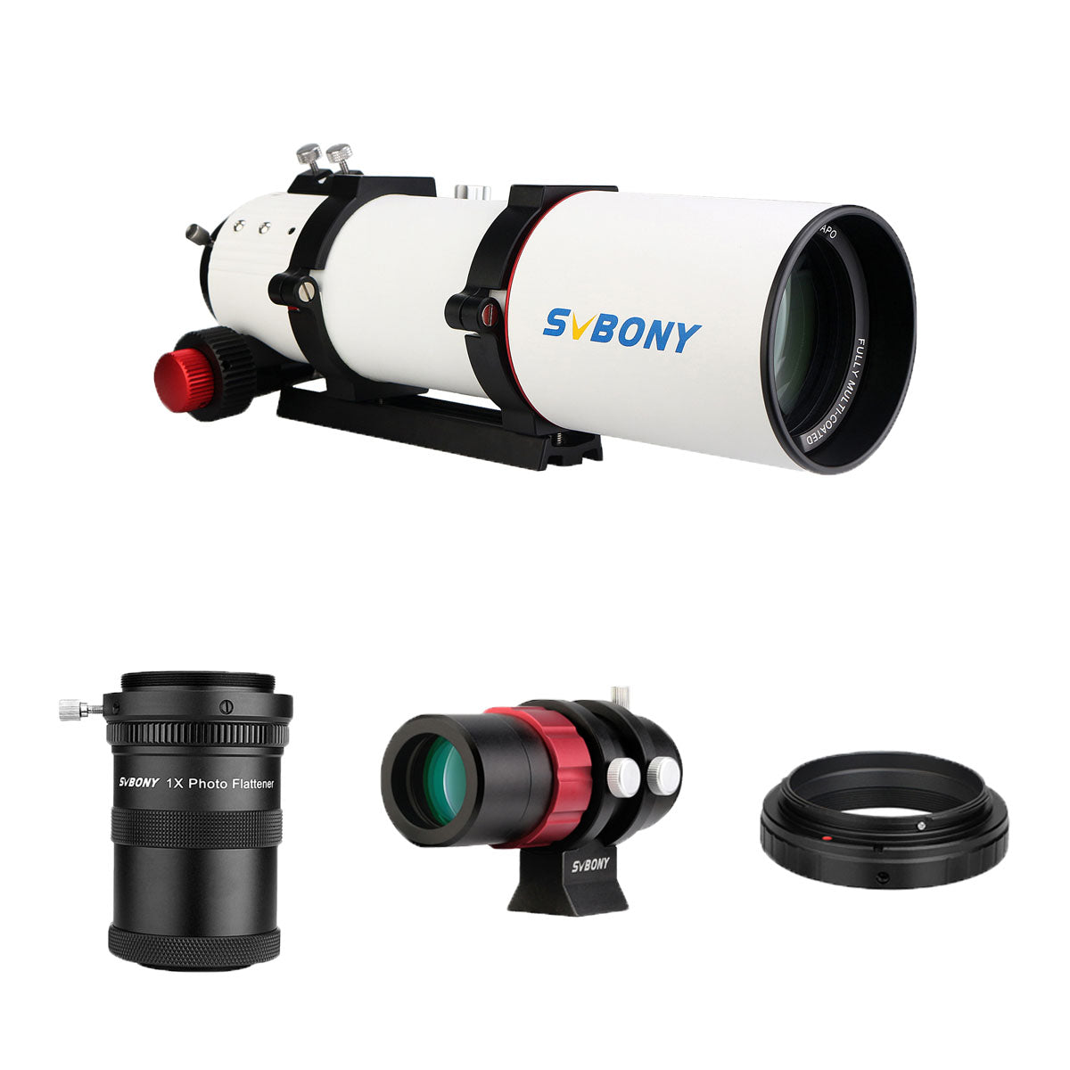 SV550 80 APO for Prime Focus Photography - Connected to M48 Camera Ring