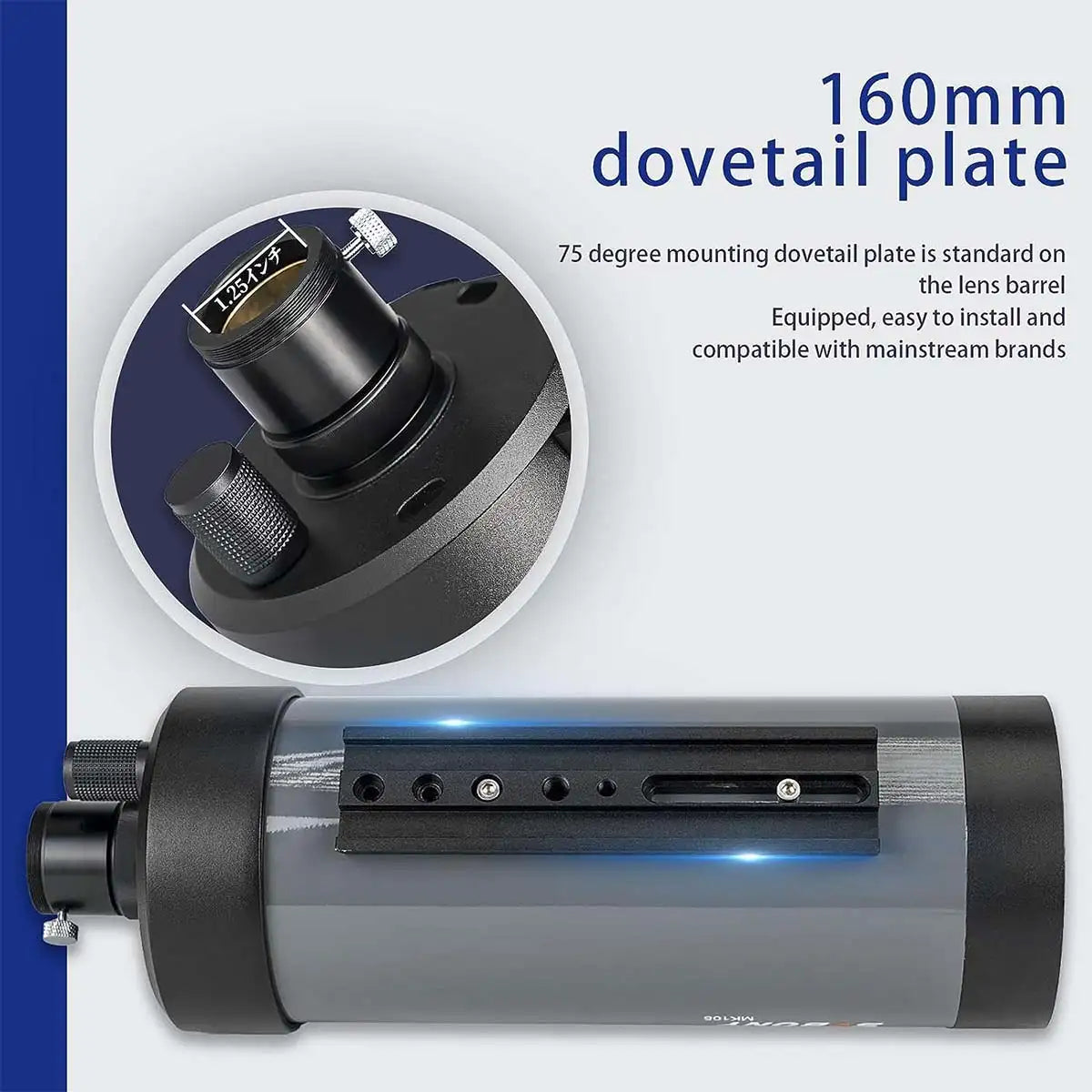 SVBONY MK105 Telescope Maksutov Cassegrain OTA 105mm with 160mm Dovetail Plate for Planetary Visual and Photography