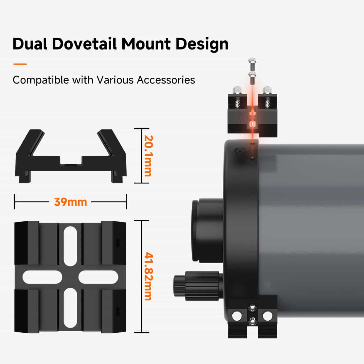 SVBONY MK127 Maksutov Cassegrain Telescope OTA 127mm f/11.8 Portable Design for Lunar Planetary Nebula Observations