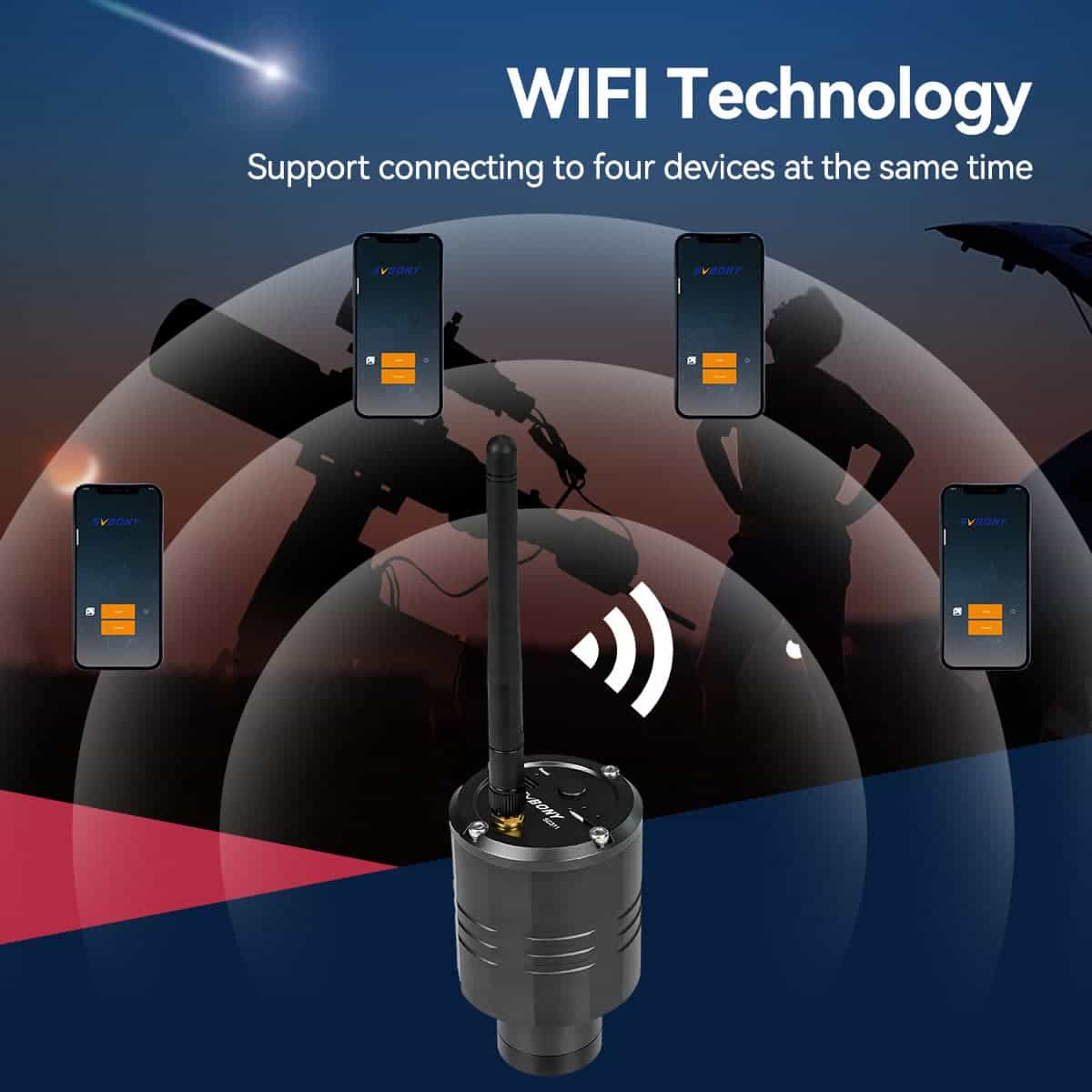 SC311 WIFI Astronomy Camera IMX662 EAA 2.4G for Astronomical Planetary Photography