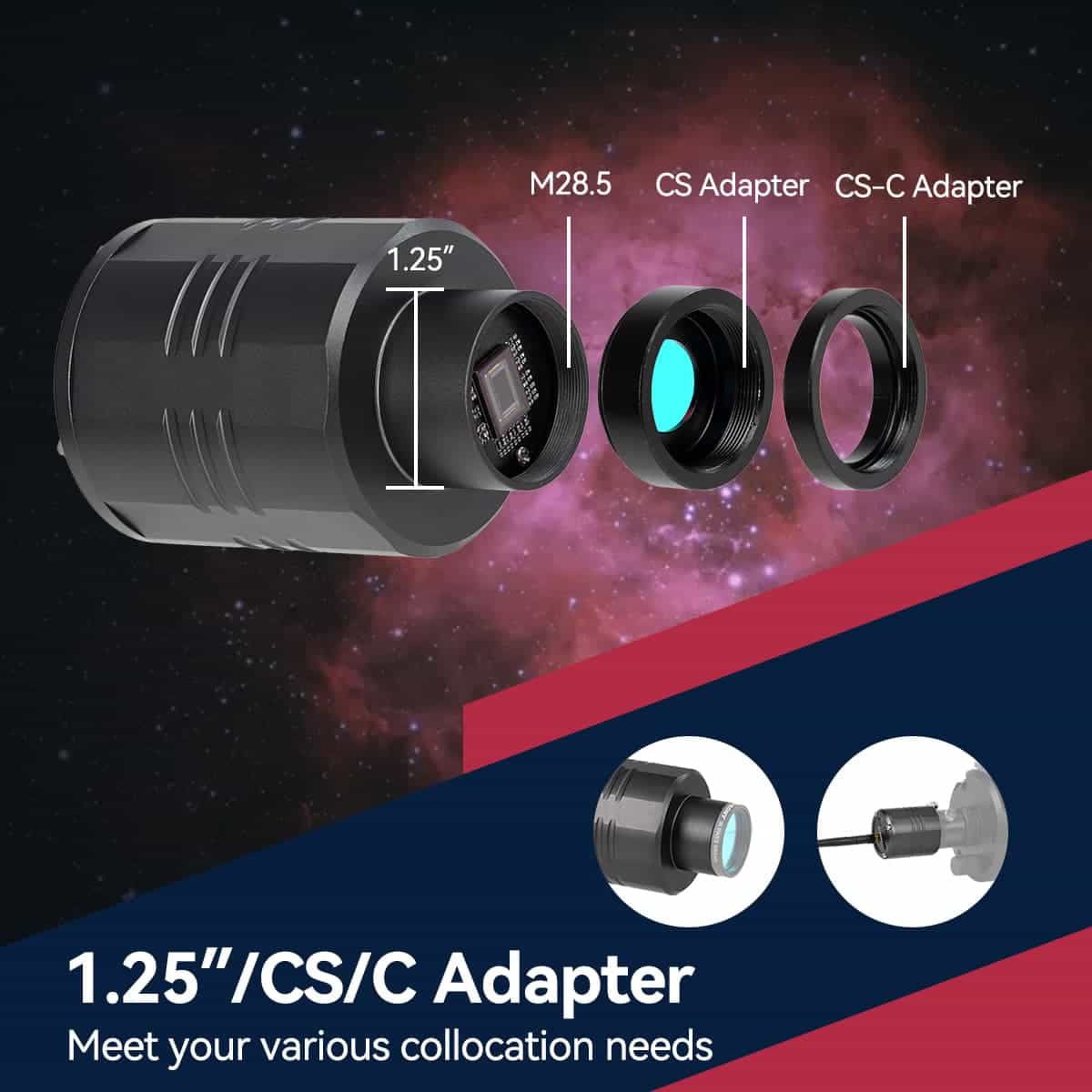 SC311 WIFI Astronomy Camera IMX662 EAA 2.4G for Astronomical Planetary Photography