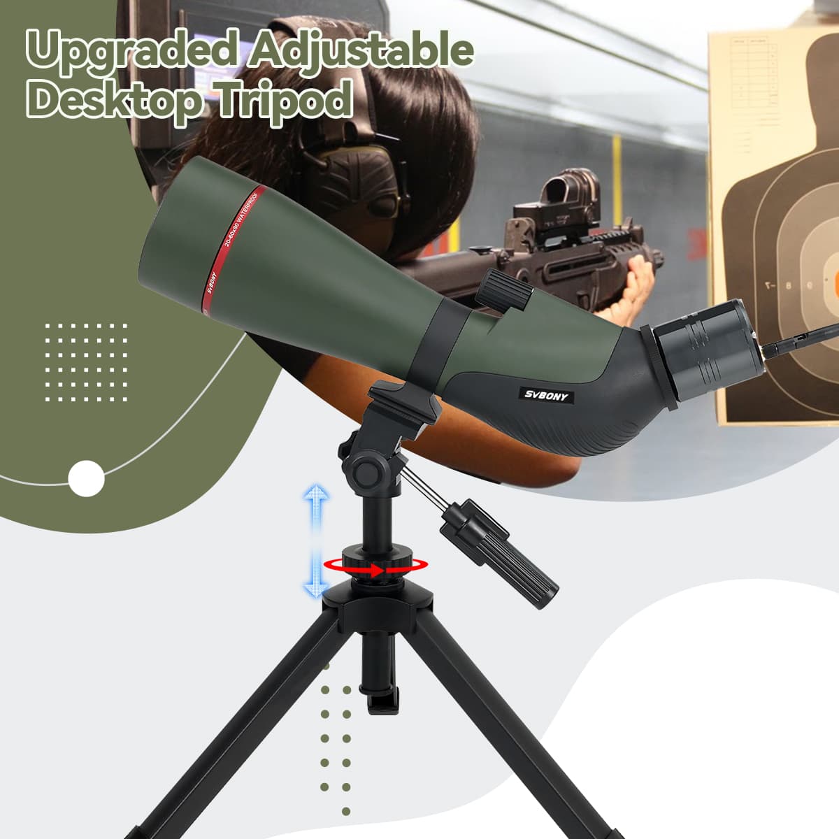 SA412 20-60X80 Spotting Scope with Wifi Camera Birding Photography