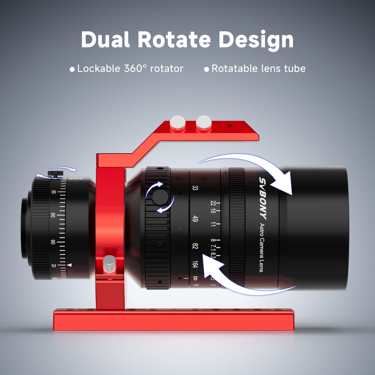 SV555 Astrograph Telescope APO Petzval Telephoto Lens 54mm f/4.5 - New Upgrade - Ideal for Wide Field Photography
