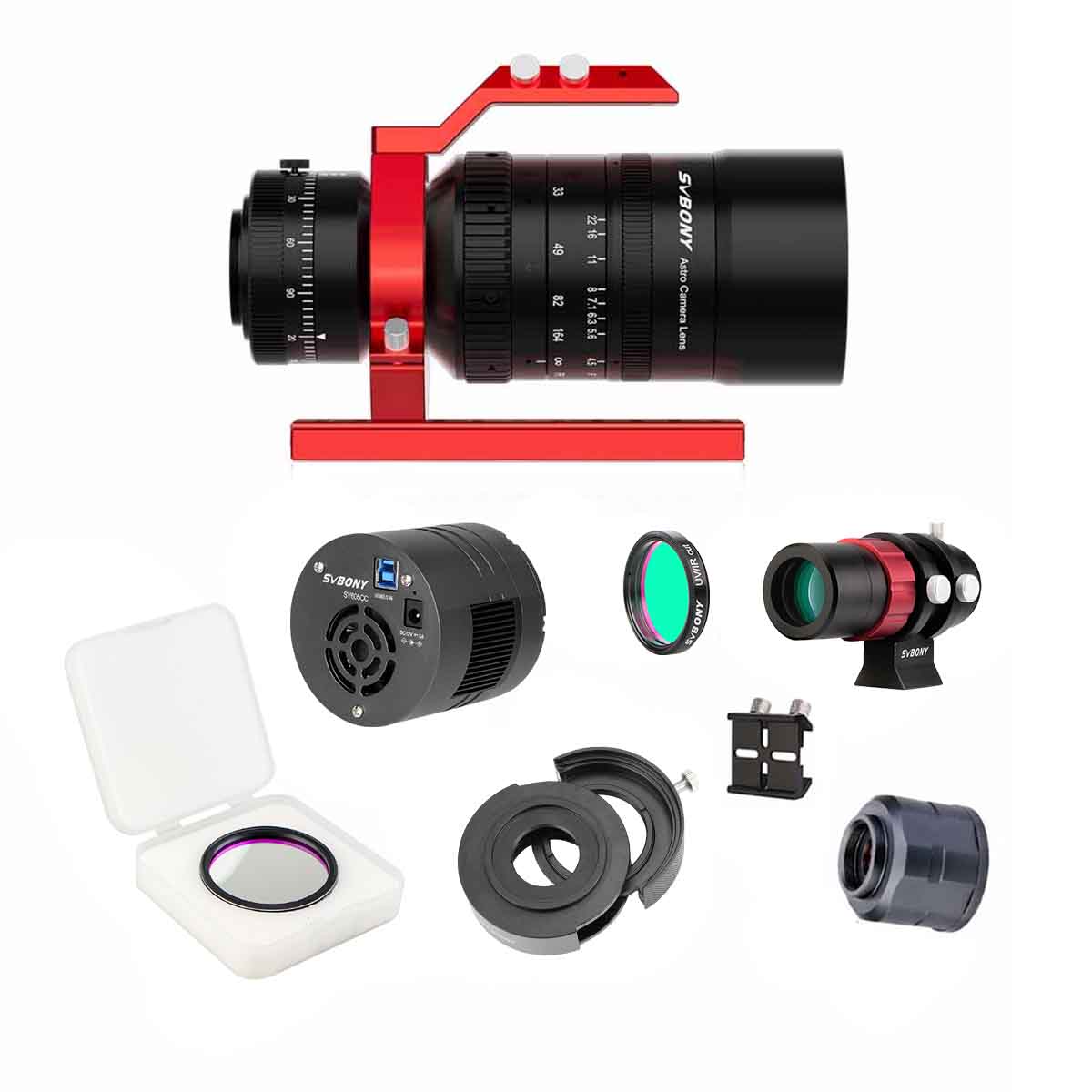 SV555 Astrophotography Telescope APO 54mm f/4.5 Astrograph Camera Lens - CMOS Camera