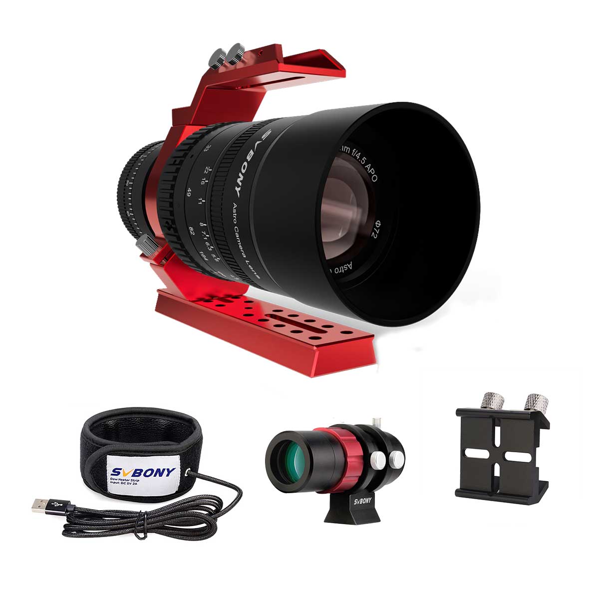 SV555 Astrograph Telescope APO Petzval Telephoto Lens 54mm f/4.5 - New Upgrade - Ideal for Wide Field Photography