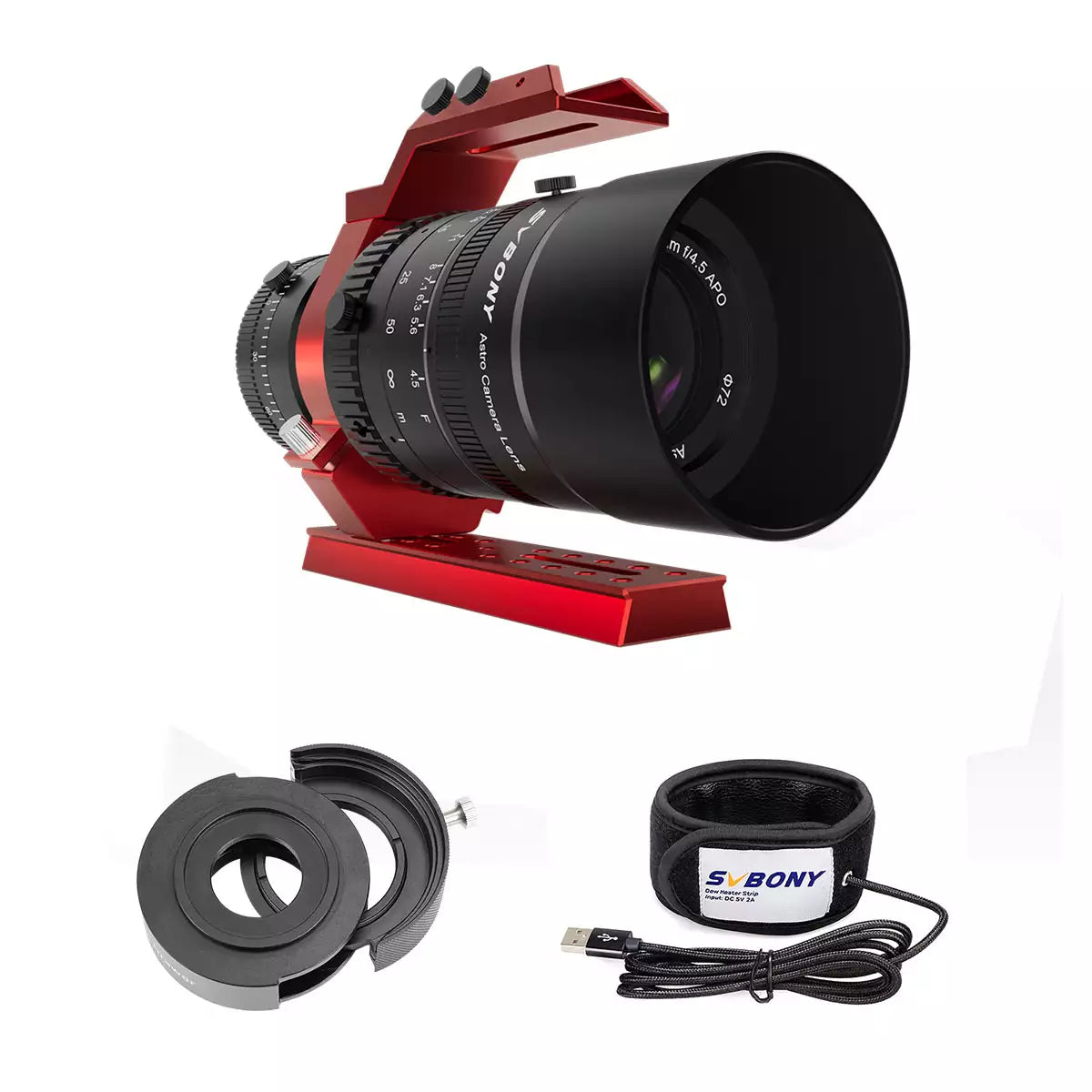 SV555 Astrograph Telescope APO Petzval Telephoto Lens 54mm f/4.5 - New Upgrade - Ideal for Wide Field Photography