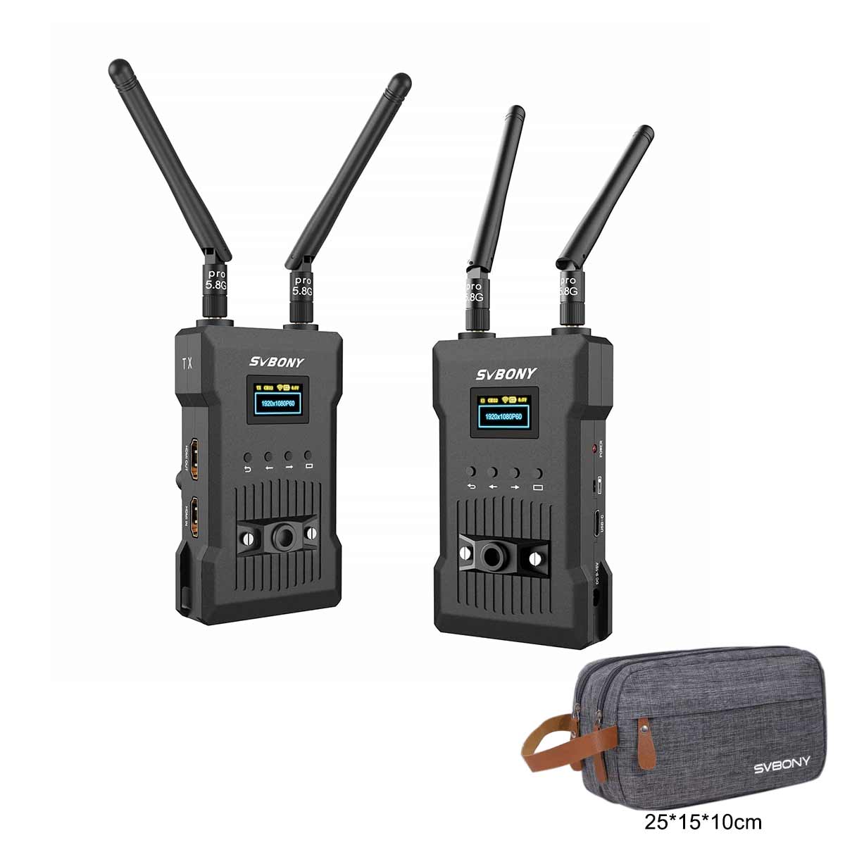 ST1 4K HDMI Wireless Video Transmission System 984FT Range 0.06s Latency for Football Match & Olympic Game Broadcasts, Church Wedding Services