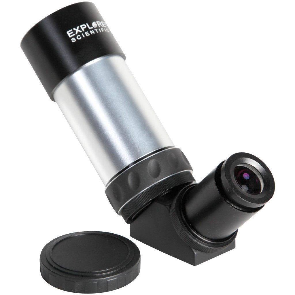 Explore Scientific 8x50 Illuminated Right Angle Polar Finder Scope with NEW long battery life Illuminator II VFEI0850-RA