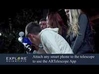 Explore One STAR50APP 50mm Refractor Telescope with Panhandle Mount and Astronomy APP 88-34550