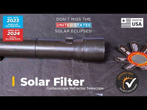Galileoscope Refractor Telescope STEM Kit with Solar Filter