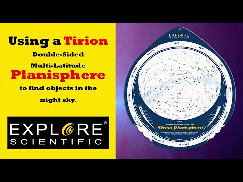 Explore Scientific Tirion Double‑Sided Planisphere 0‑60° North – ES‑TPS018
