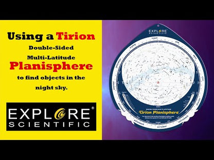 Explore Scientific Tirion Double‑Sided Planisphere 0‑60° North – ES‑TPS018