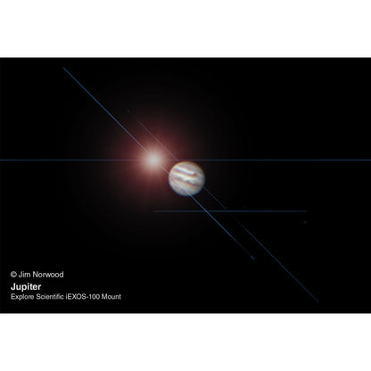 Explore Scientific FCD100 80mm Triplet APO with Field Flattener, iEXOS-100 GoTo Mount & Counterweights (FCD100-0806-FF-IEXOS100)