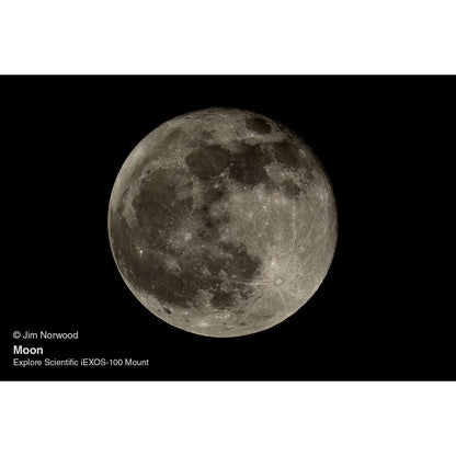 Explore Scientific FCD100 80mm Triplet APO with 0.8× Reducer, iEXOS-100 GoTo Mount & Counterweights (FCD100-0806-FR0.8x-IEXOS100)
