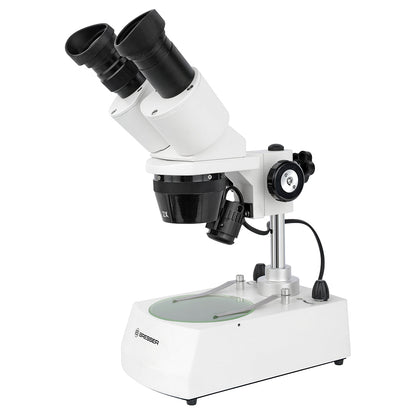 Bresser Erudit ICD Stereo Microscope — 3D Microscope for Insects, Rocks, and Dissection Work