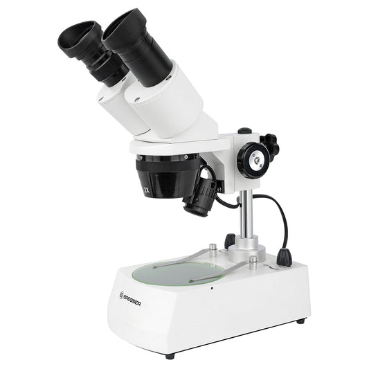 Bresser Erudit ICD Stereo Microscope — 3D Microscope for Insects, Rocks, and Dissection Work