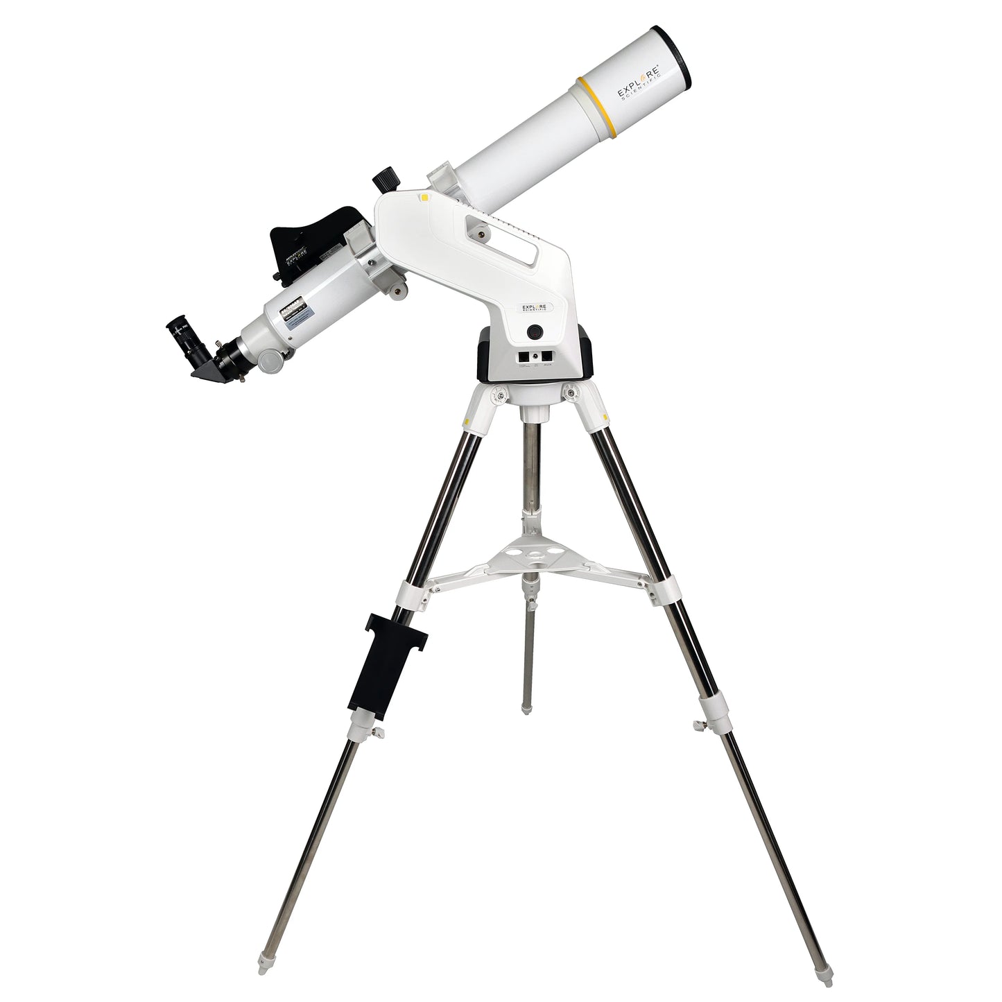 Explore Scientific Sidara Pro 80mm refractor telescope with GoTo SkyAssist alt-az mount on tripod