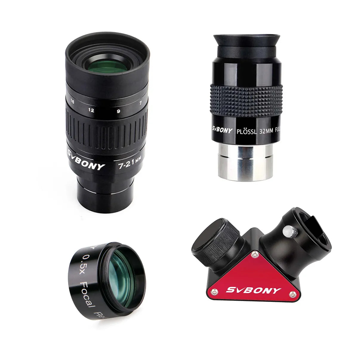SV135 Zoom Eyepiece 1.25inch 7mm to 21mm 57°-40° Field of View for Astronomical Observation