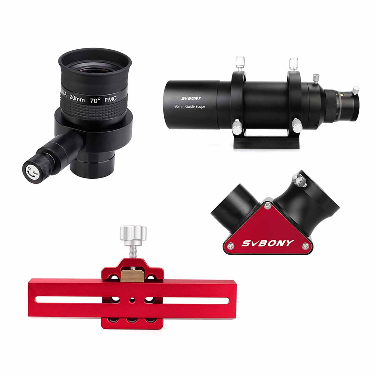 SV152 SWA Illuminated Eyepiece-SV106 Guide Scope-SV188P Diagonal-Bundle