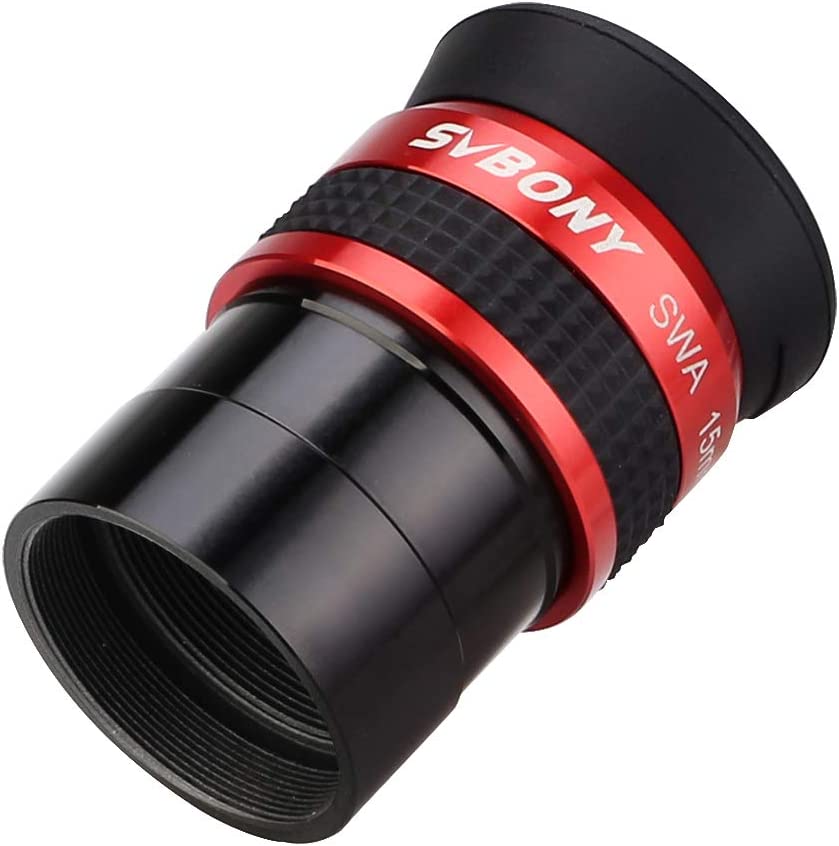 SV154  Telescope Eyepiece 1.25inch 70 Degree SWA 15mm Red