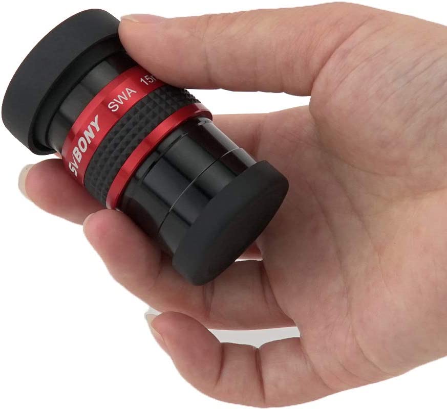 SV154  Telescope Eyepiece 1.25inch 70 Degree SWA 15mm Red