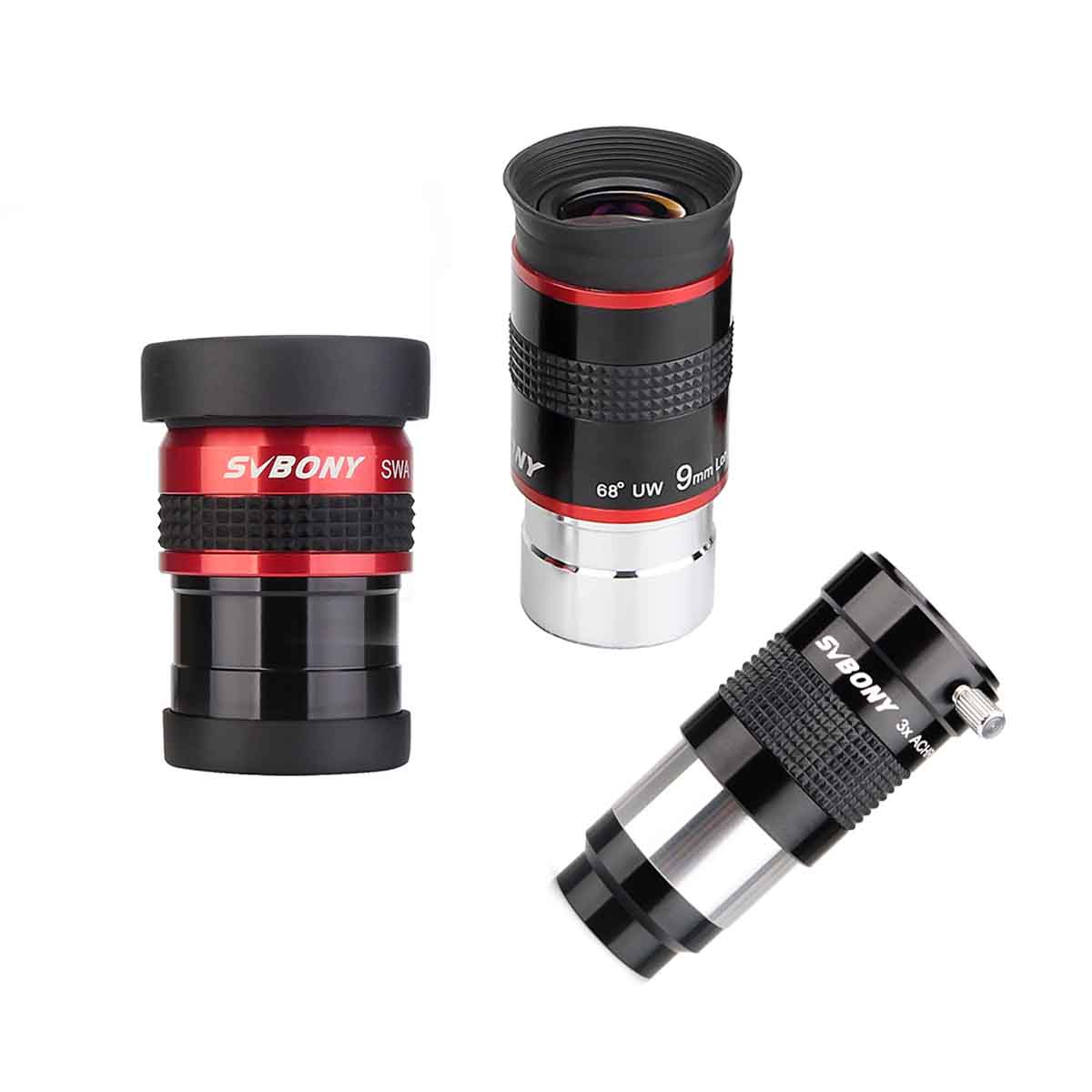 SV154  Telescope Eyepiece 1.25inch 70 Degree SWA 15mm Red
