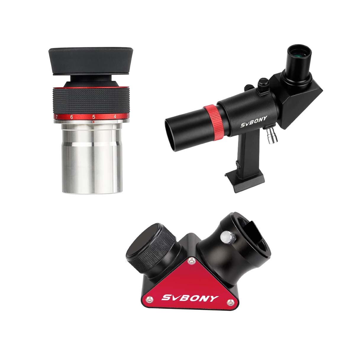 SVBONY Zoom Eyepiece-Diagonal-Finder Scope Combination Kits for Astronomical Observation