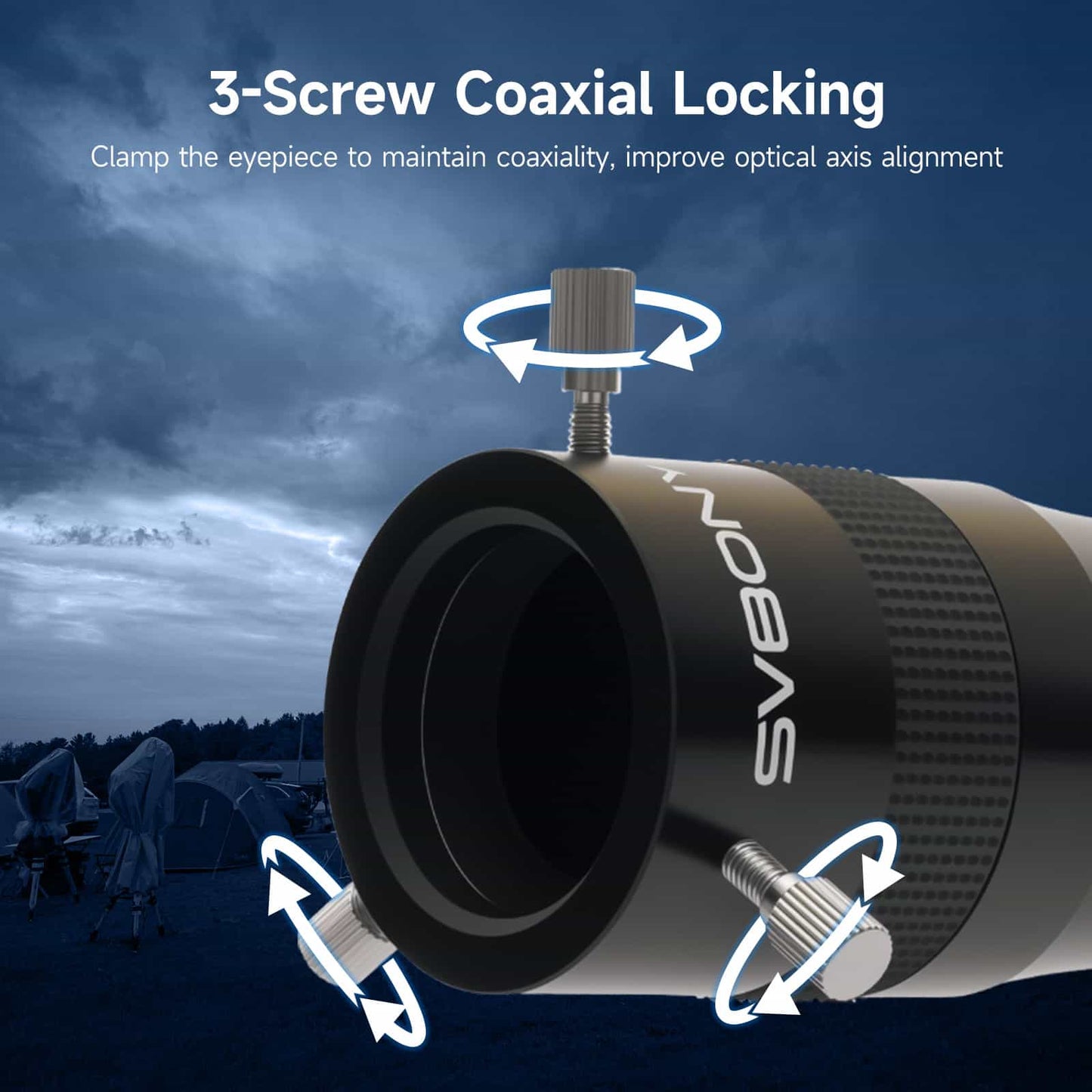 SVBONY SV216 Barlow Lens 1.25inch 3X 4-Element for Planetary Visual and Photography