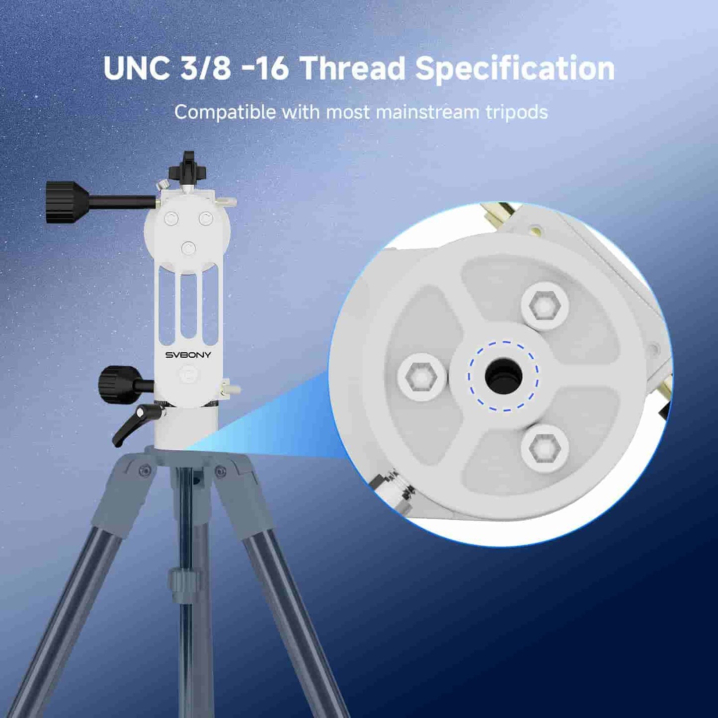 SV225 MINI Alt-Azimuth Telescope Mount Adjustable Angle Perfect Travel Companion For Beginner Astronomy