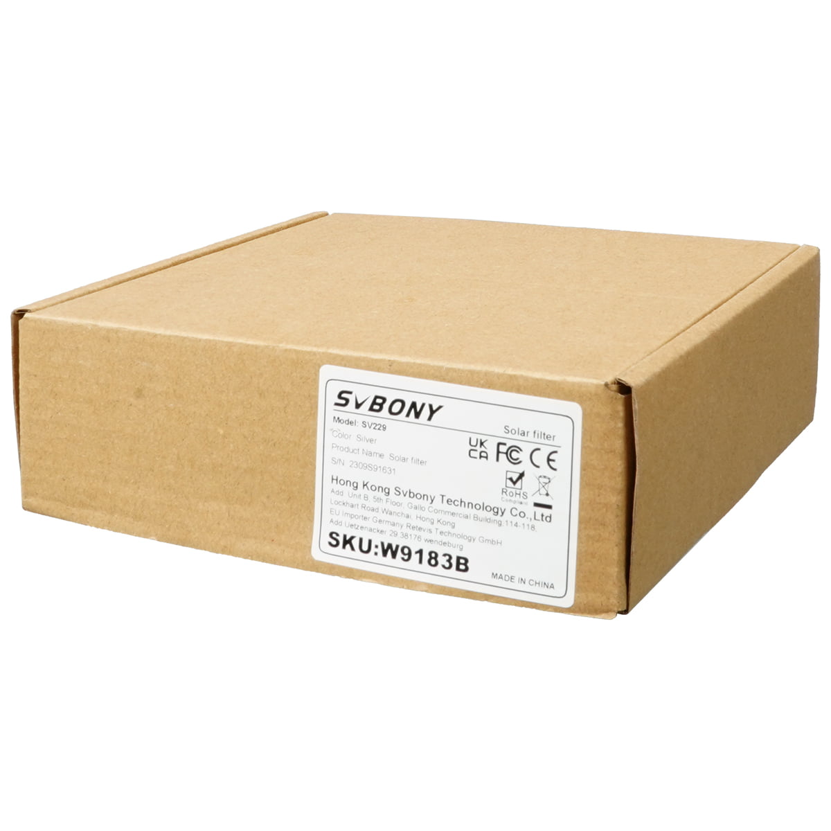 SV229 Solar Eclipse Telescope Filter Metal Cap - Meet ISO 12312-2:2015 Standard For Eclipses & Sunspots Observation 103mm