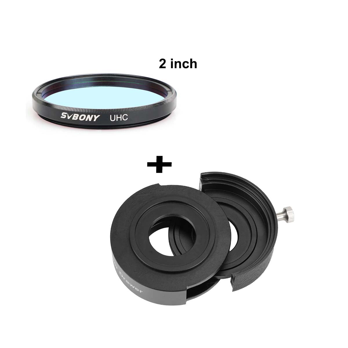 SV226 Telescope Filter Drawer - 1.25" & 2" Astronomy Filter Combination for Astrophotography