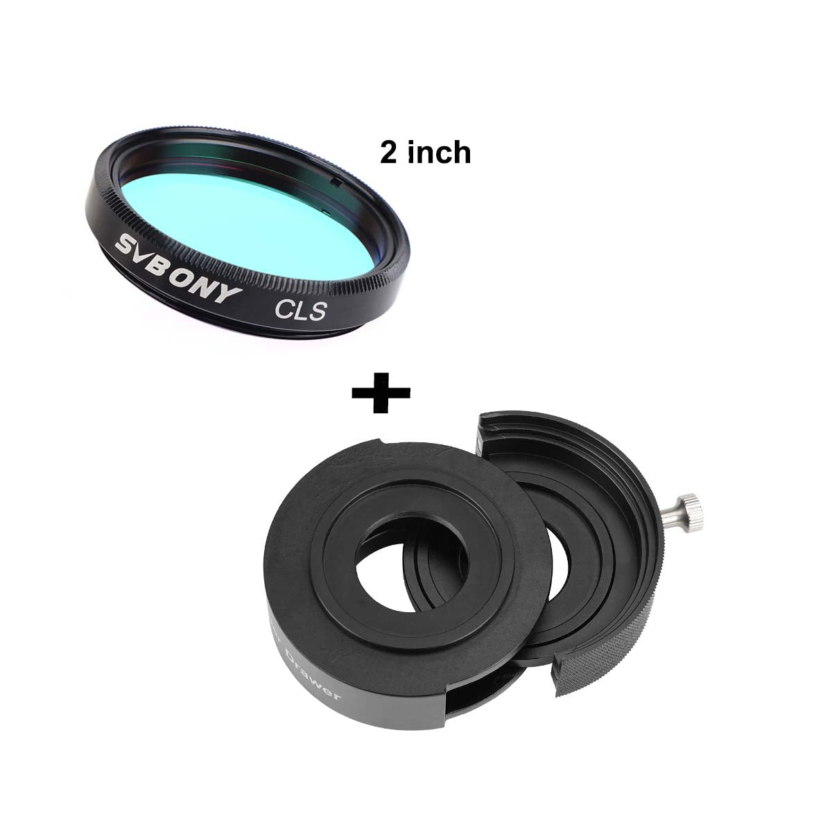SV226 Telescope Filter Drawer - 1.25" & 2" Astronomy Filter Combination for Astrophotography
