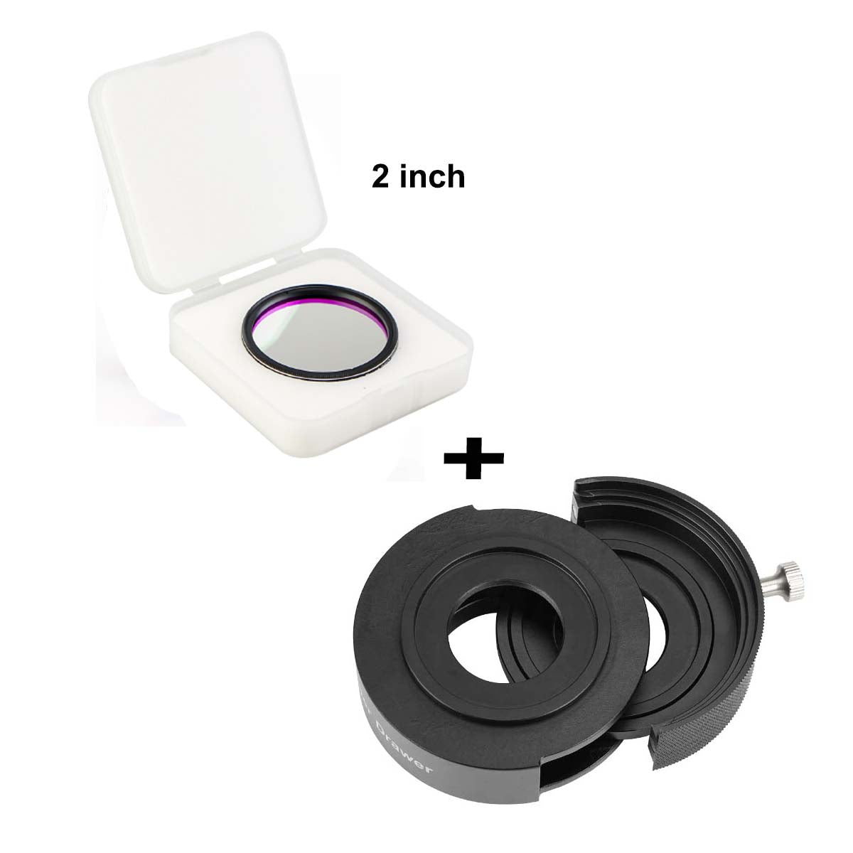 SV226 Telescope Filter Drawer - 1.25" & 2" Astronomy Filter Combination for Astrophotography