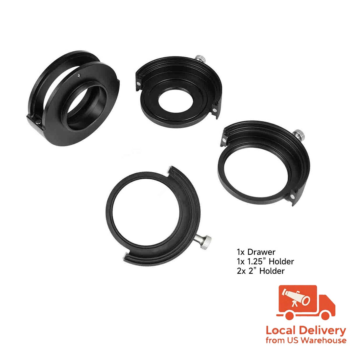 SV226 M42 Telescope Filter Drawer - Effortlessly Switch Between 1.25" & 2" Filters for Perfect Astrophotography