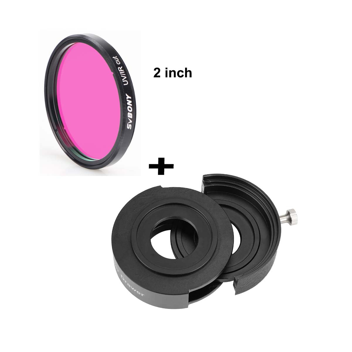 SV226 Telescope Filter Drawer - 1.25" & 2" Astronomy Filter Combination for Astrophotography