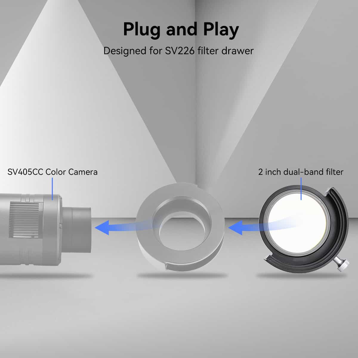 SV226 Telescope Filter Drawer Holder 2inch for Astrophotography