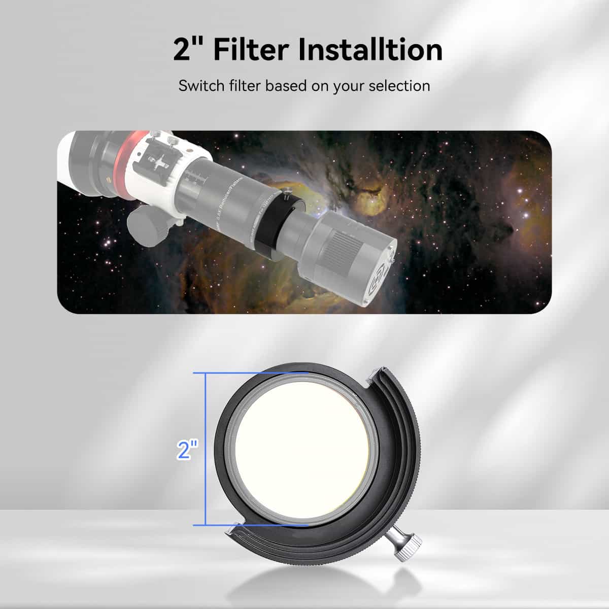 SV226 Telescope Filter Drawer Holder 2inch for Astrophotography