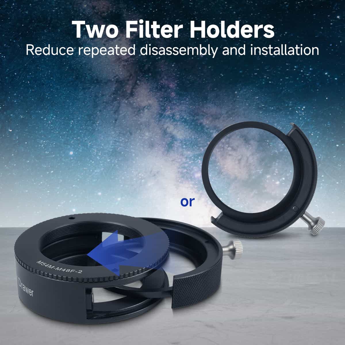 SV226 M54 Filter Drawer – Dual Magnets& Fast Filter Swapping for Astrophotography