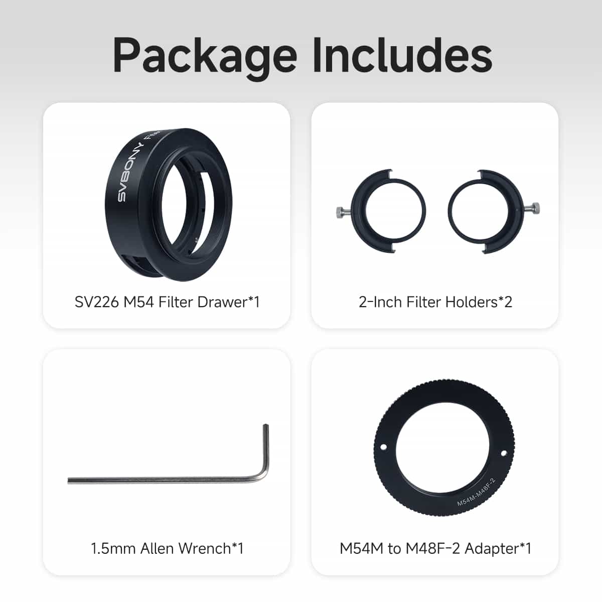 SV226 M54 Filter Drawer – Dual Magnets& Fast Filter Swapping for Astrophotography