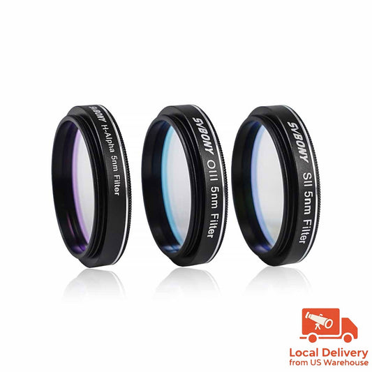 SV227 SHO Filter H-Alpha OIII SII 5nm 1.25inch Astrophotography Bundle Set for Deep Space Objects