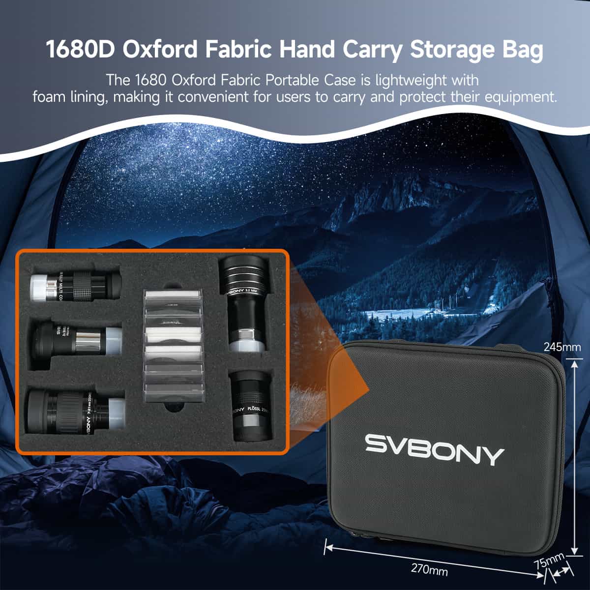 SV233 Telescope Accessory Kit 1.25" Deluxe Set for astronomical observation