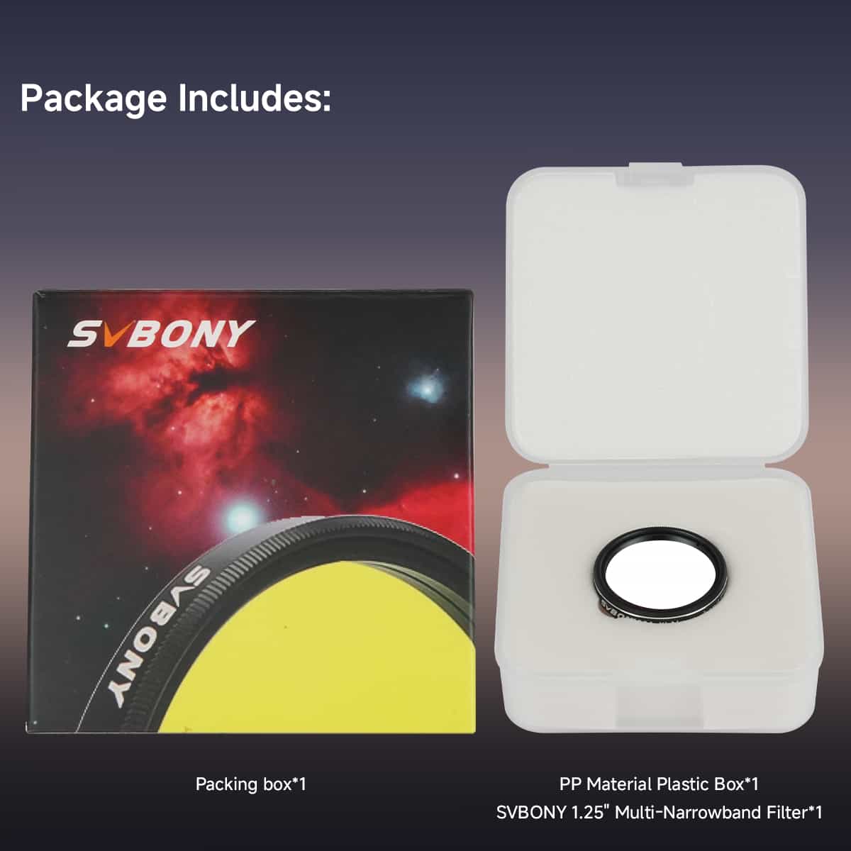 SV240 1.25'' Multi-Narrowband Filter for Urban Astrophotography