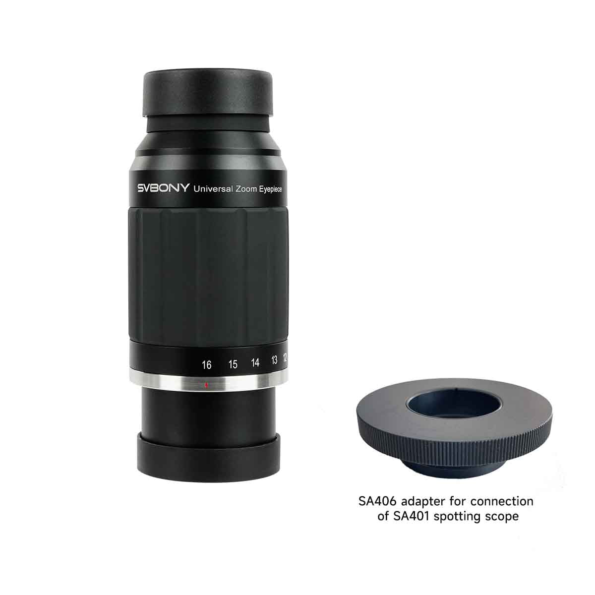 SV245 Zoom Eyepiece 8-16mm FOV 63° Parfocal & ClickStop Design for Visual Planetary Observation,Binoviewing
