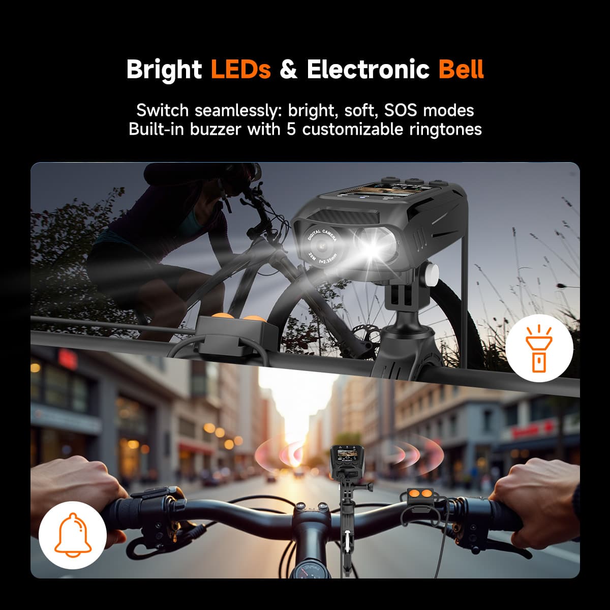 SVbony SVGo C1 Cycling Camera HD 4K 30fps IPX4 Waterproof for Bicycle Sports Outdoor