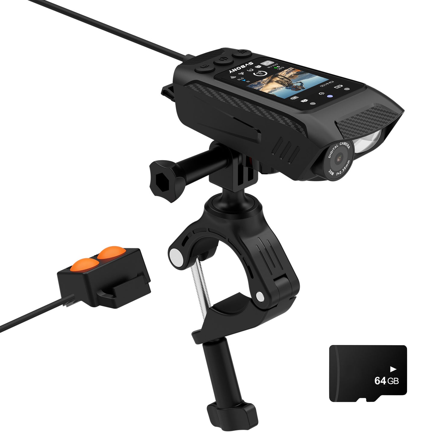 SVbony SVGo C1 Cycling Camera HD 4K 30fps IPX4 Waterproof for Bicycle Sports Outdoor