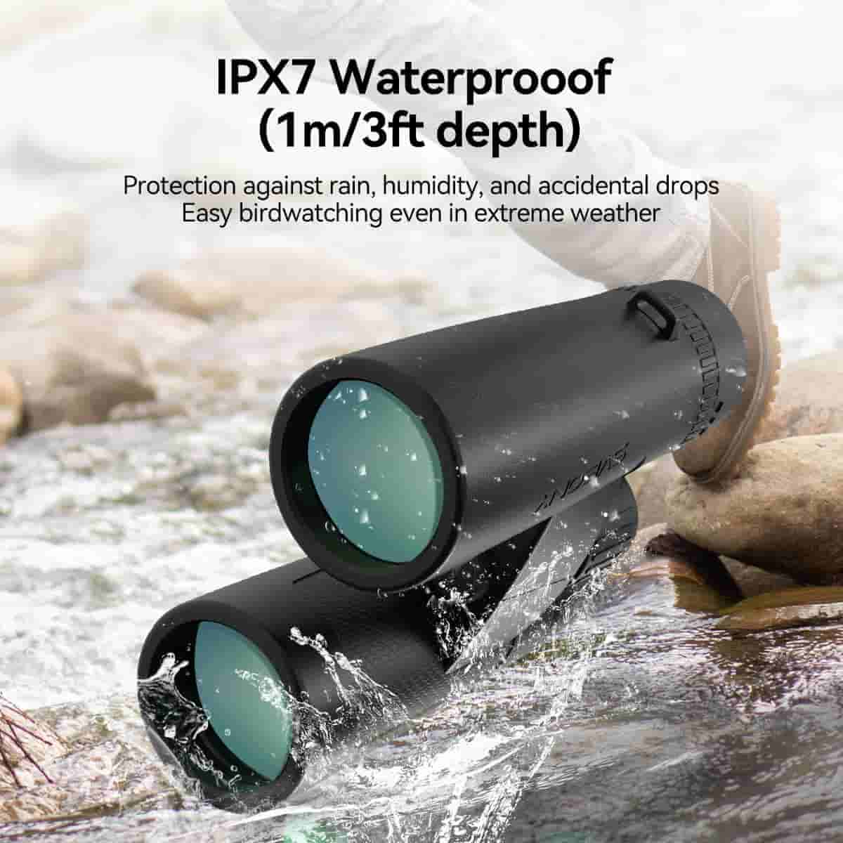 SVBONY SV202 Upgraded ED Binoculars 8x32/8x42/10x42 Bak4 Prism Wide Field of View IPX7 Waterproof Fogproof for Adults Bird Watching