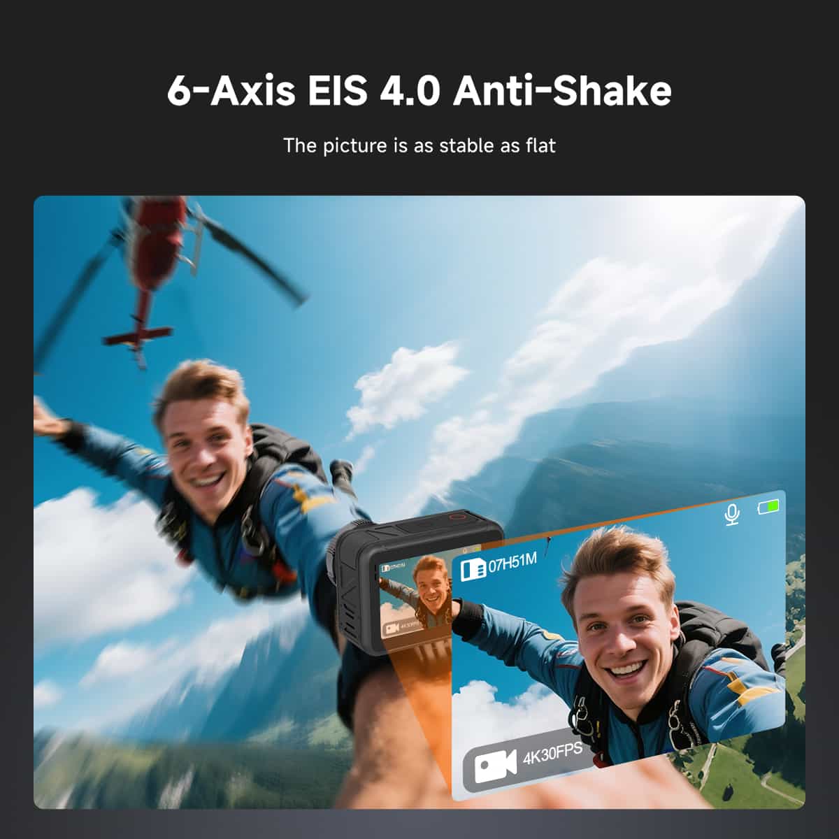 SVGO3 4K Waterproof Action Camera with Magnetic Quick Release ,Low-light Shooting, for Surfing, Diving, and Adventures