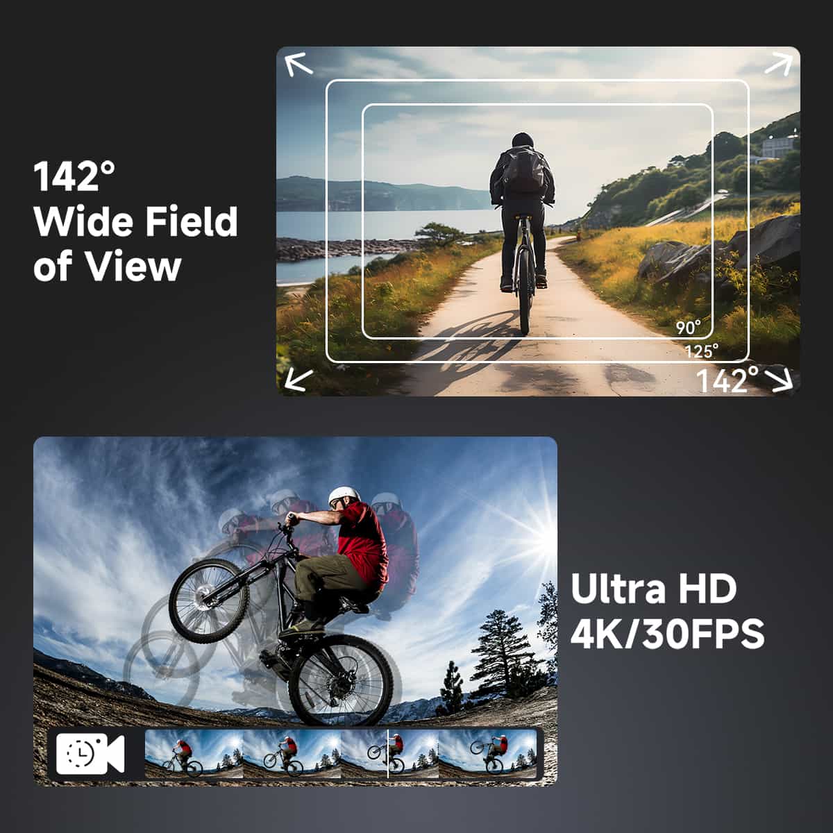 SVGO3 4K Waterproof Action Camera with Magnetic Quick Release ,Low-light Shooting, for Surfing, Diving, and Adventures